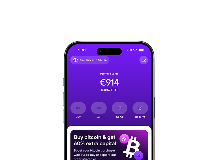 Invity app — your wealth in Bitcoin